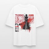 Orionis, Schach, 1st | Blaster, Oversize Bio T-Shirt, Unisex - Weiß