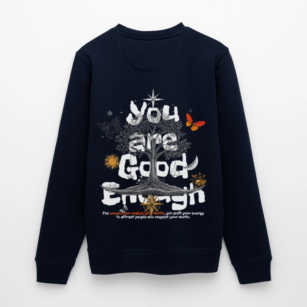 Anubis, Baum, 1st | Roller, Unisex Bio-Sweatshirt - Navy