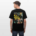 Dionyson, U-Bahn, 1st | Essential, Relaxed Fit Unisex Bio T-Shirt - Schwarz