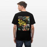 Dionyson, U-Bahn, 1st | Essential, Relaxed Fit Unisex Bio T-Shirt - Schwarz