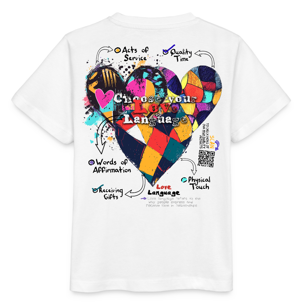 Baldurion, Herzen, 1st | Kinder Bio T-Shirt - Weiß