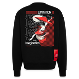 Xiwangmu, Muschel, 1st | Heavyweight Oversized Bio Sweater, Unisex - SOLID BLACK