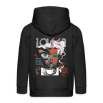 Zalzalak, Kaffee, 1st | Kinder Zip Hoodie - Schwarz