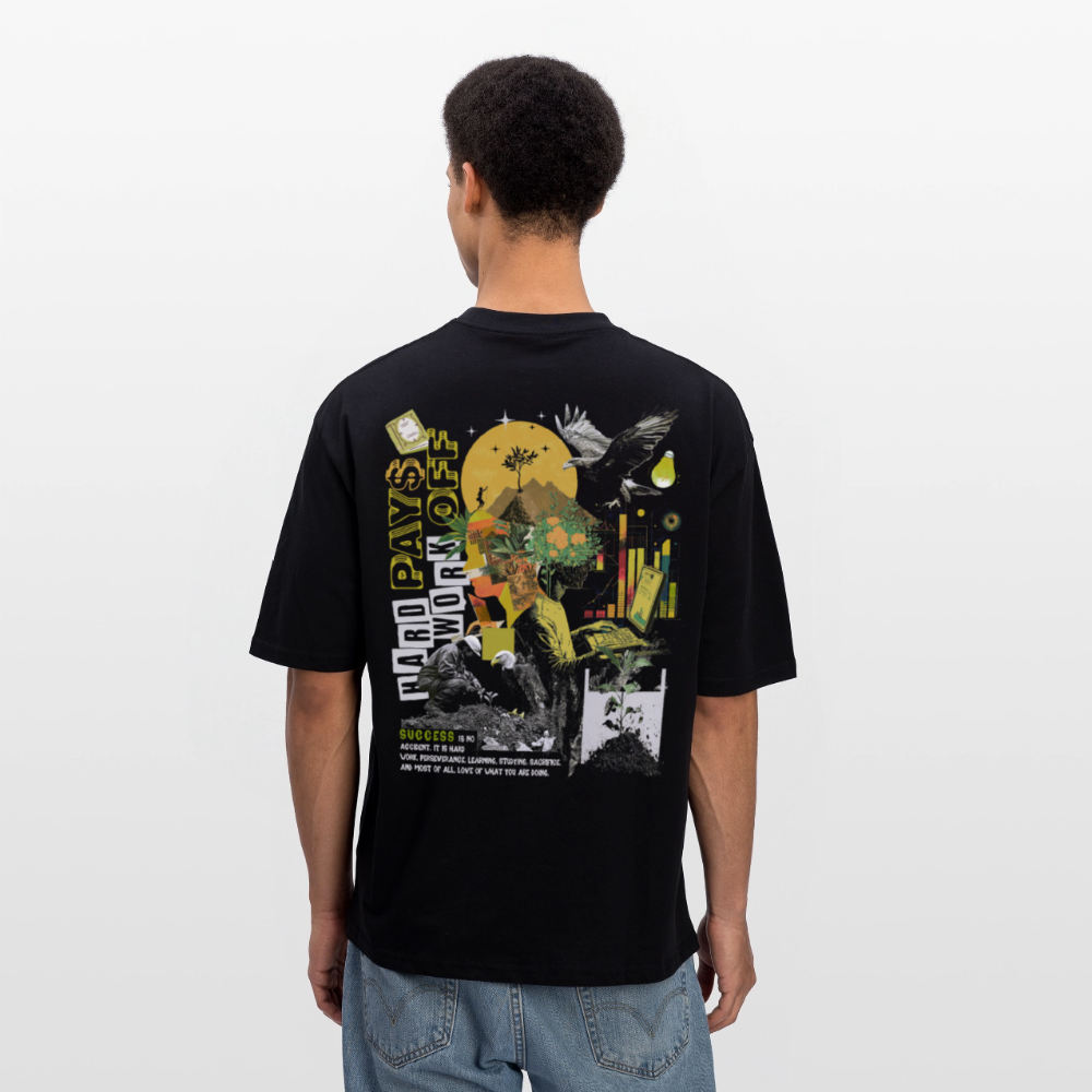 Ryujin, Falke, 1st | Breezy, Oversized Unisex T-Shirt - Schwarz
