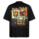 Odysseus, Totenköpfe, 1st | Blaster, Oversize Bio T-Shirt, Unisex - Schwarz