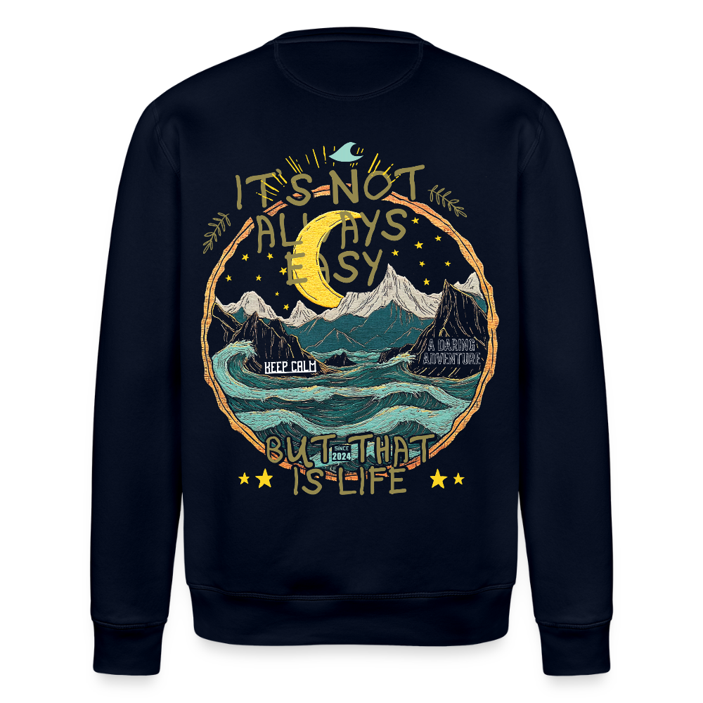 Izanami, Berge, 1st | Roller, Unisex Bio-Sweatshirt - Navy