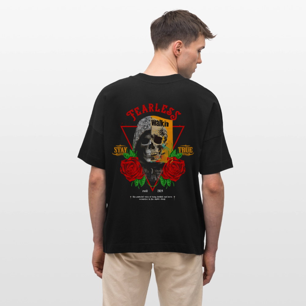 Şoreşvan, Totenkopf, 1st | Blaster, Oversize Bio T-Shirt, Unisex - Schwarz