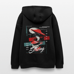 Guanyin, Muschel, 1st | Freshhood, Oversized Unisex Hoodie - Schwarz