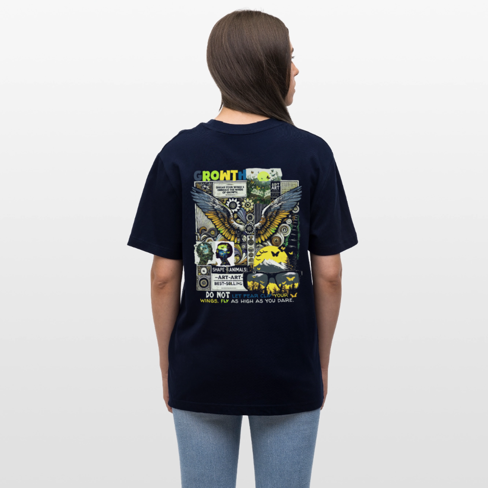Lugh , Engel, 1st | Essential, Relaxed Fit Unisex Bio T-Shirt - Navy
