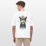 Siriothis, Schmetterling, 1st | Blaster, Oversize Bio T-Shirt, Unisex - Weiß