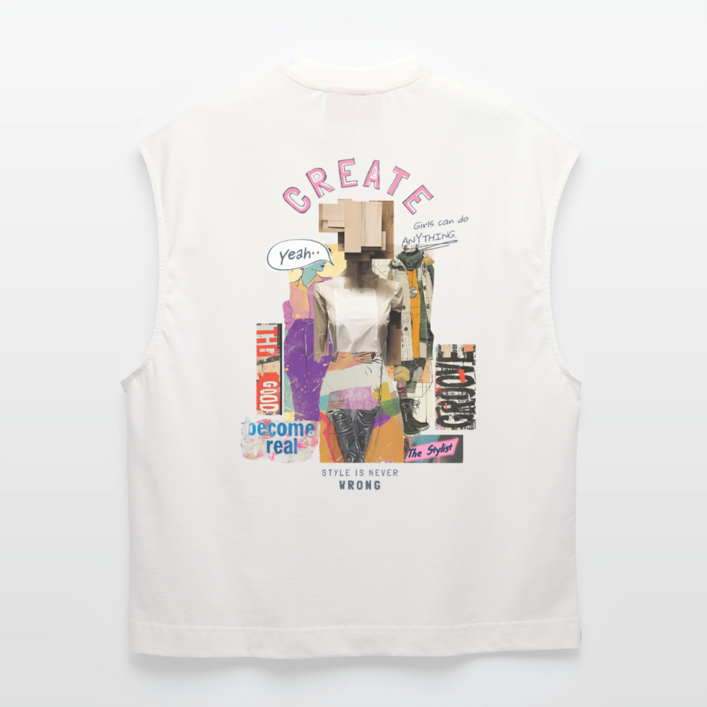 Andromion, Statue, 1st | Heavyweight Oversized Bio Tank Top, Unisex - OFF WHITE