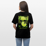 Kali, Limette, 1st | Essential, Relaxed Fit Unisex Bio T-Shirt - Schwarz