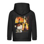 Morian, Leuchtturm, 1st | Kinder Zip Hoodie - Schwarz