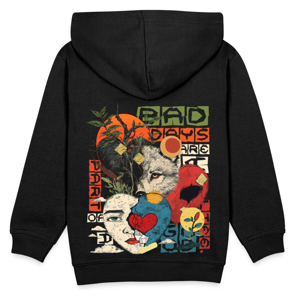 Eosan, Wolf, 1st | Kinder Hoodie - Schwarz