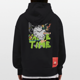 Ifrit, Uhr, 1st | Heavyweight Oversized Bio Hoodie, Unisex - SOLID BLACK