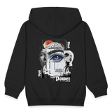 Jade, Augen, 1st | Kinder Zip Hoodie - Schwarz
