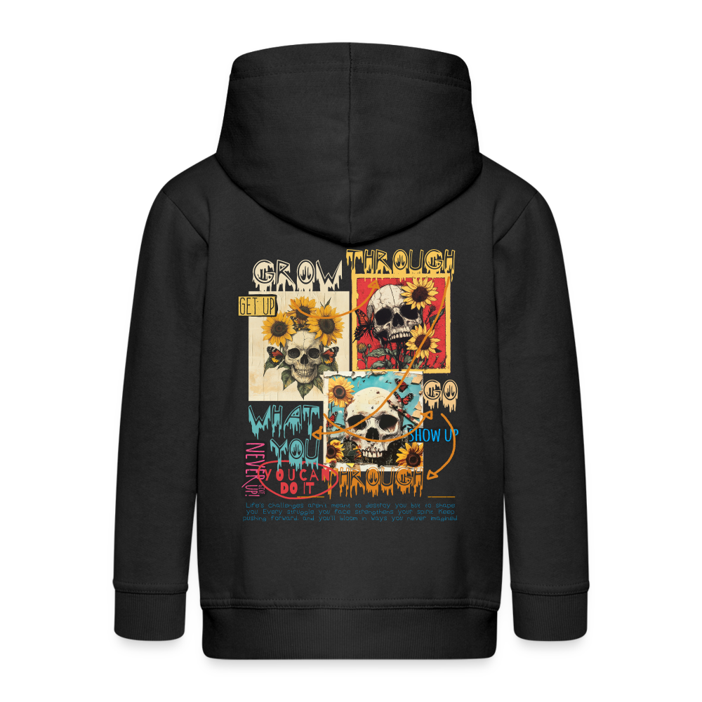 Odysseus, Totenköpfe, 1st | Kinder Zip Hoodie - Schwarz