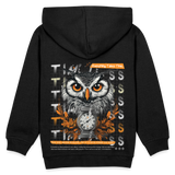 Marid, Eule, 1st | Kinder Hoodie - Schwarz