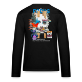 Nerthus, Gesicht, 1st | Teenager Langarmshirt - Schwarz