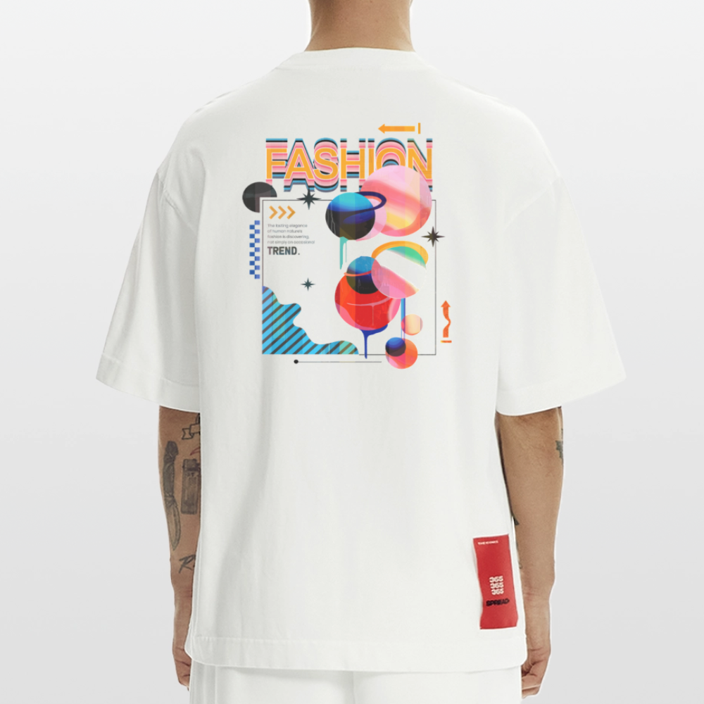 Ragnarion, Planeten, 1st | Heve, Heavyweight Oversized Bio T-Shirt, Unisex - OFF WHITE
