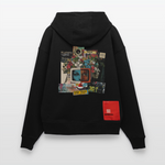 Baranê, Fernseher, 1st | Heavyweight Oversized Bio Hoodie, Unisex - SOLID BLACK