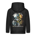 Fujin, Totenkopf, 1st | Kinder Zip Hoodie - Schwarz