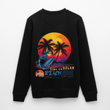 Eryan, Surfen, 1st | Roller, Unisex Bio-Sweatshirt - Schwarz