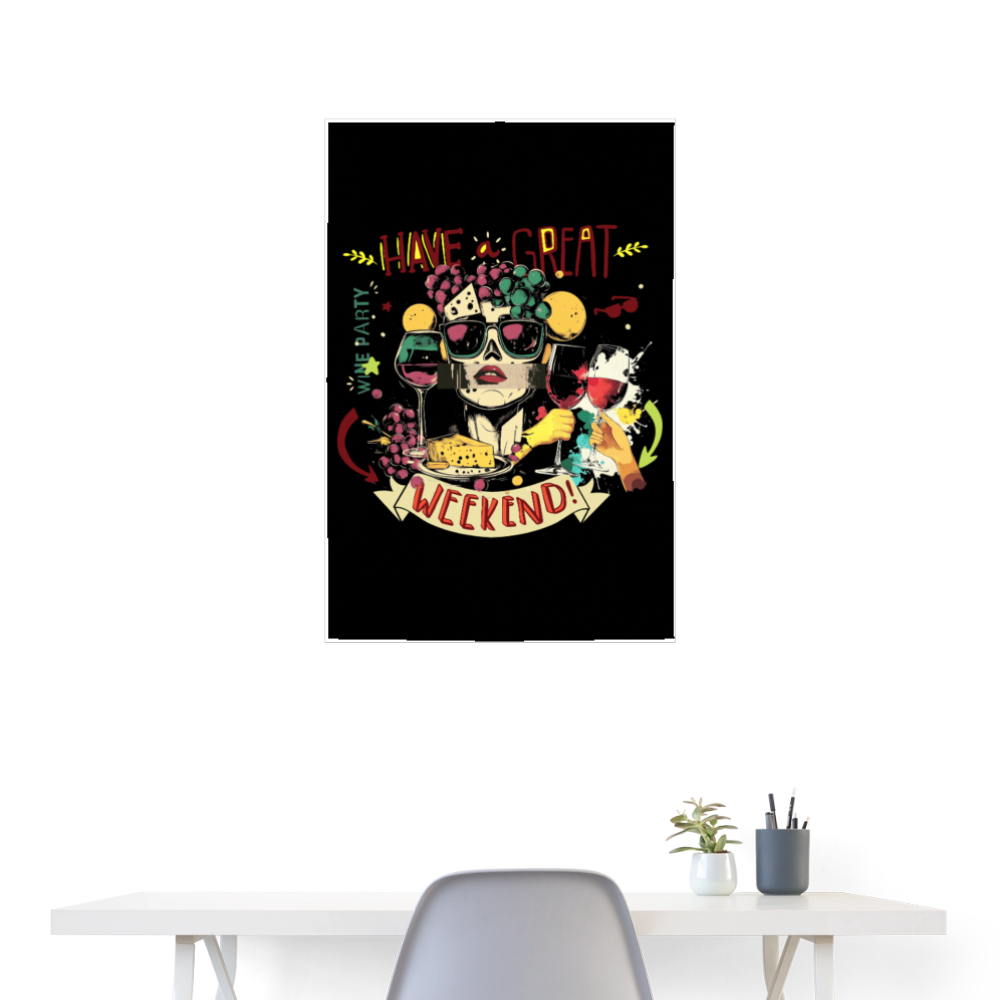 Ruh, Trauben, 1st | Poster 60x90 cm - Weiß