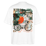 Eldrathis, Fahrrad, 1st | Blaster, Oversize Bio T-Shirt, Unisex - Weiß