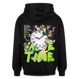 Ifrit, Uhr, 1st | Freshhood, Oversized Unisex Hoodie - Schwarz