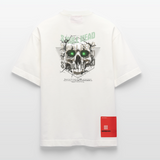 Gliesaron, Totenkopf, 1st | Heve, Heavyweight Oversized Bio T-Shirt, Unisex - OFF WHITE