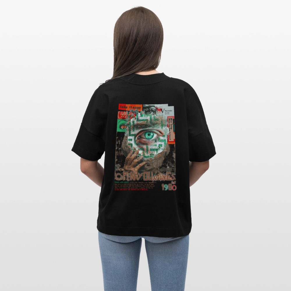 Artemis, Fantasie, 1st | Blaster, Oversize Bio T-Shirt, Unisex - Schwarz