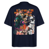Qareen, Sonnenbrille, 1st | Blaster, Oversize Bio T-Shirt, Unisex - Navy