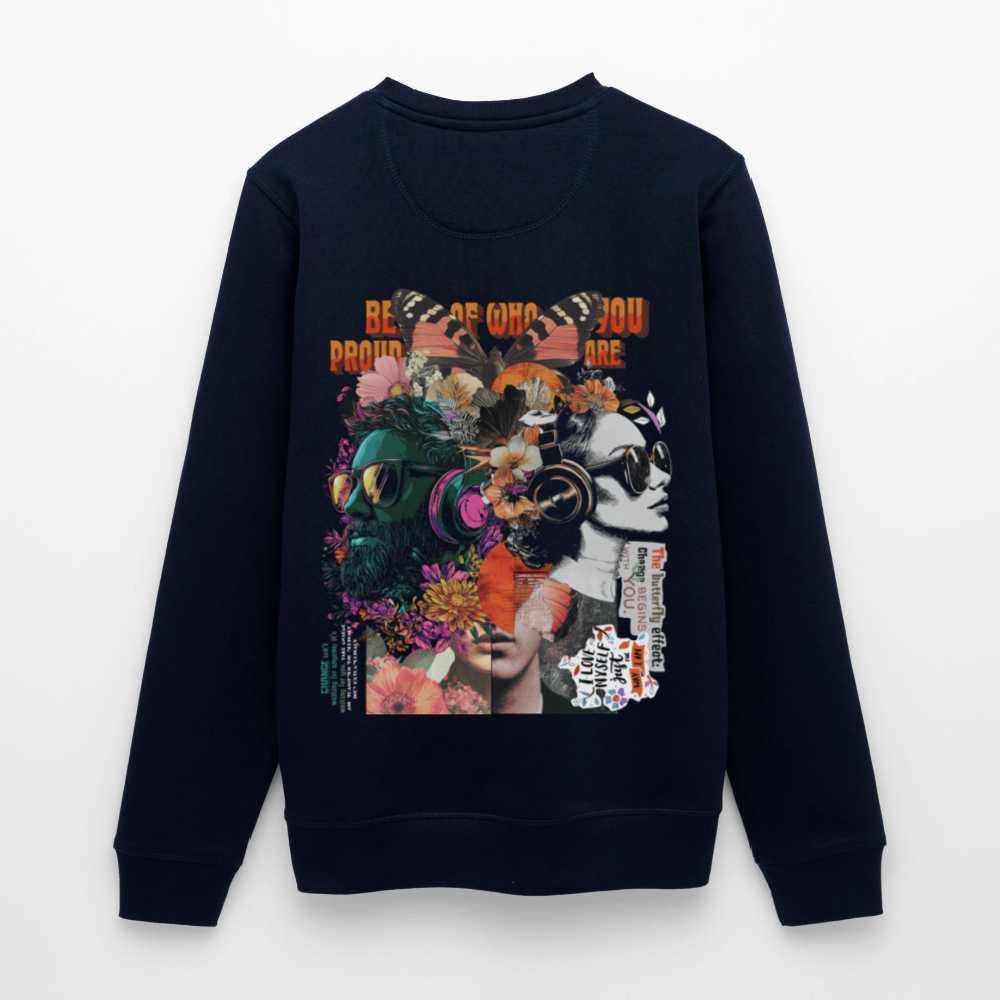Qareen, Sonnenbrille, 1st | Roller, Unisex Bio-Sweatshirt - Navy