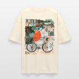 Eldrathis, Fahrrad, 1st | Blaster, Oversize Bio T-Shirt, Unisex - Weißgrau