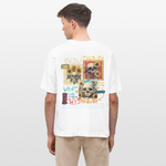 Odysseus2, Totenköpfe, 1st | Blaster, Oversize Bio T-Shirt, Unisex - Weiß