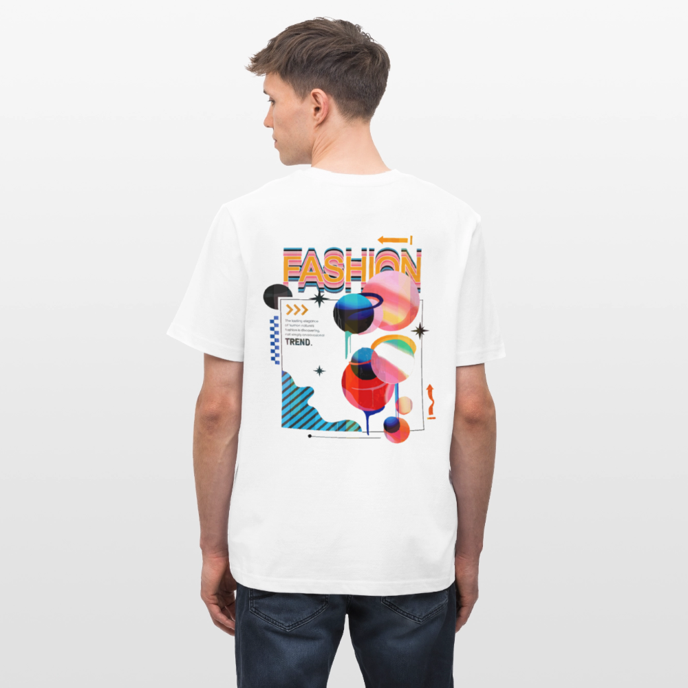 Ragnarion, Planeten, 1st | Essential, Relaxed Fit Unisex Bio T-Shirt - Weiß