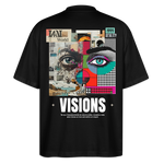 Omoikane, Augen, 1st | Blaster, Oversize Bio T-Shirt, Unisex - Schwarz