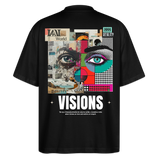 Omoikane, Augen, 1st | Blaster, Oversize Bio T-Shirt, Unisex - Schwarz
