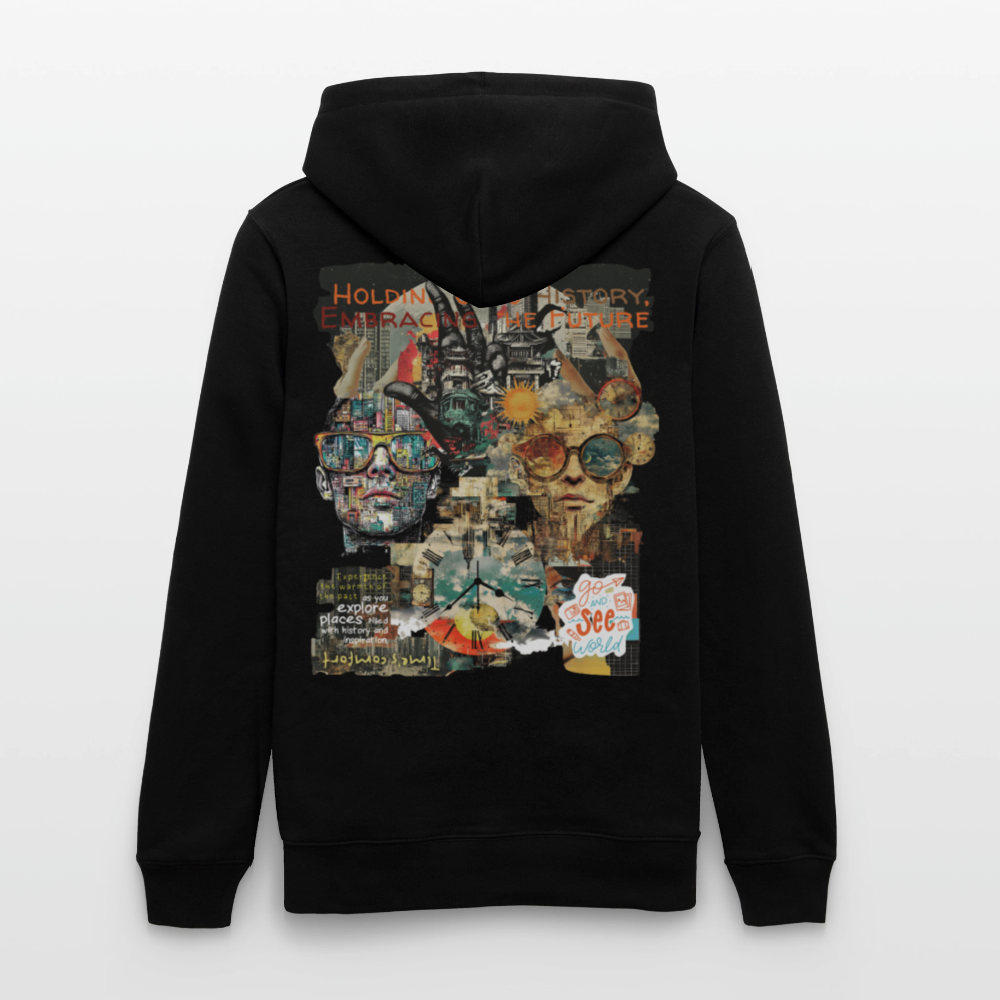 Huitzilopochtli, Gesichter, 1st | Cruiser, Unisex Bio-Hoodie - Schwarz