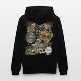 Huitzilopochtli, Gesichter, 1st | Cruiser, Unisex Bio-Hoodie - Schwarz