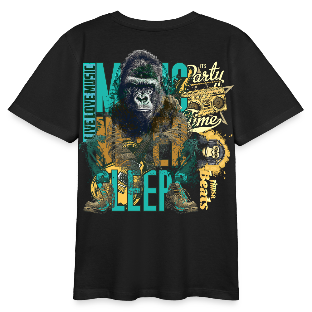 Herakles, Gorilla, 1st | Teenager Bio T-Shirt - Schwarz