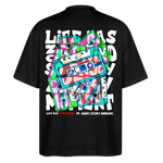 Raijin, Kassetten, 1st | Blaster, Oversize Bio T-Shirt, Unisex - Schwarz