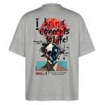 Titanis, Totenkopf, 1st | Blaster, Oversize Bio T-Shirt, Unisex - Grau meliert