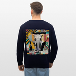 Thanatain, Elefant, 1st | Roller, Unisex Bio-Sweatshirt - Navy
