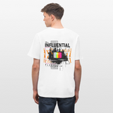 Flamethar, Fernseher, 1st | Essential, Relaxed Fit Unisex Bio T-Shirt - Weiß