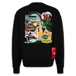 Ereban, Lippen, 1st | Heavyweight Oversized Bio Sweater, Unisex - SOLID BLACK
