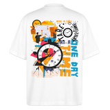 Arkenthos, Uhr, 1st | Blaster, Oversize Bio T-Shirt, Unisex - Weiß