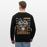 Marid, Eule, 1st | Roller, Unisex Bio-Sweatshirt - Schwarz