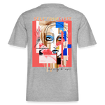 Vesperion, Frau, 1st | Essential, Relaxed Fit Unisex Bio T-Shirt - Grau meliert
